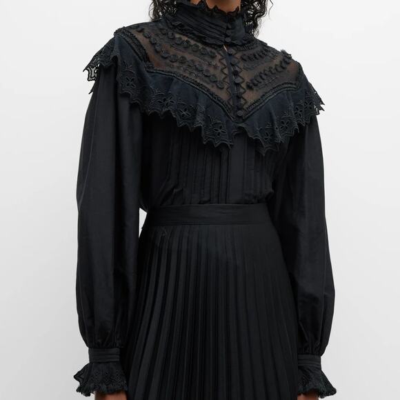 Kobi Halperin Athena Blouse Black - Picture 2 of 8